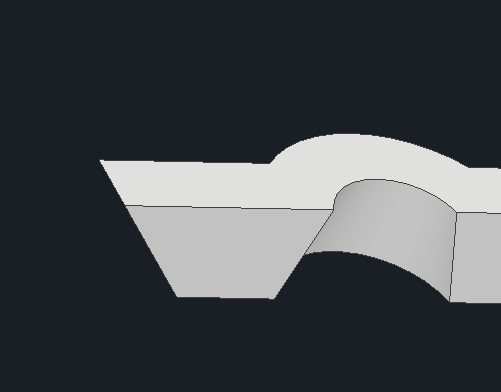 Conical profile on claw